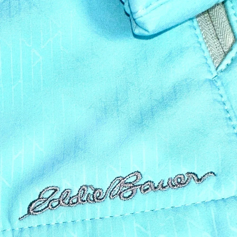 Eddie‎ Bauer Baby Blue Softshell Jacket Zip Up Lightweight Outdoor Women's Small